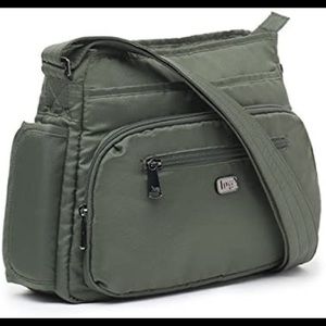 LUG Shimmy crossbody bag - Olive Green